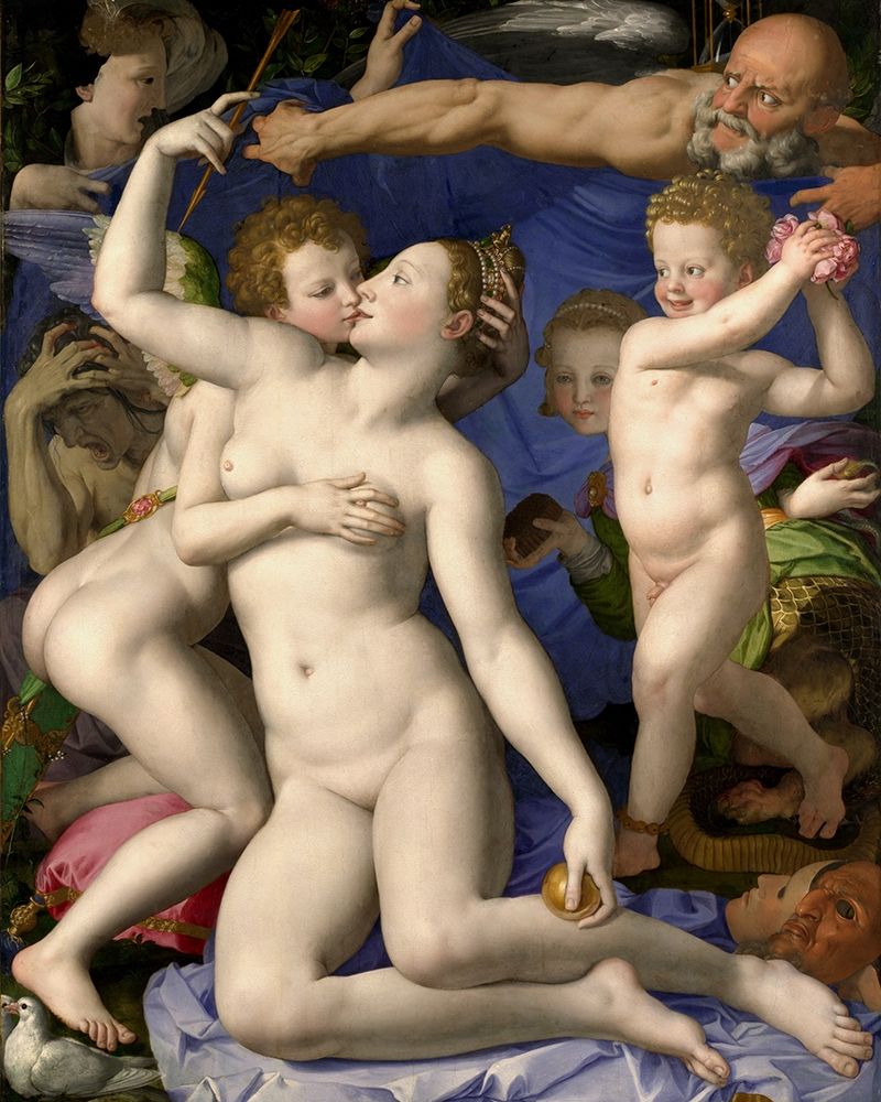 Venus, Cupid, Folly and Time art print by Bronzino for $57.95 CAD