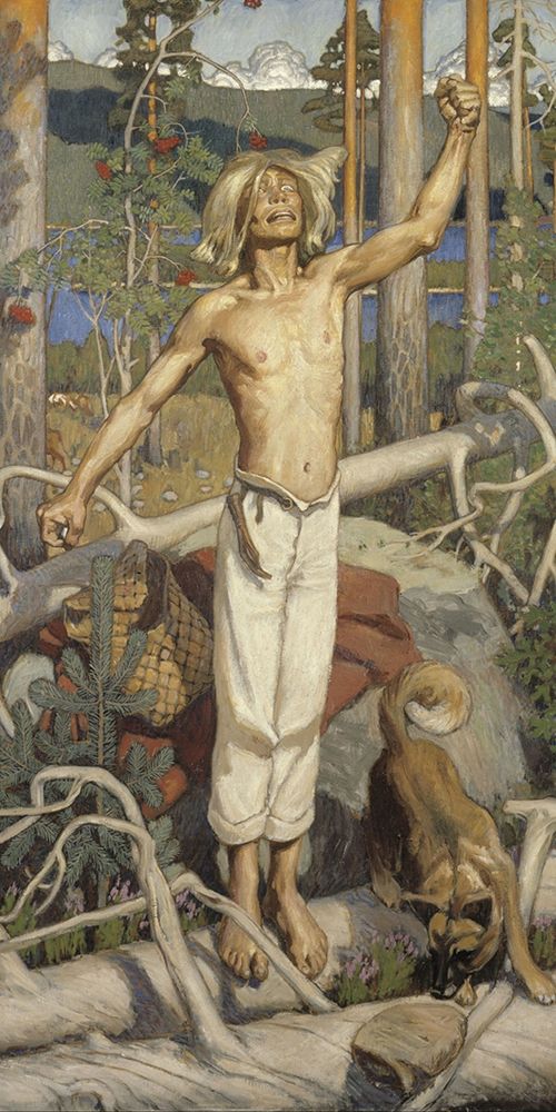 Kullervo Cursing art print by Akseli Gallen-Kallela for $57.95 CAD