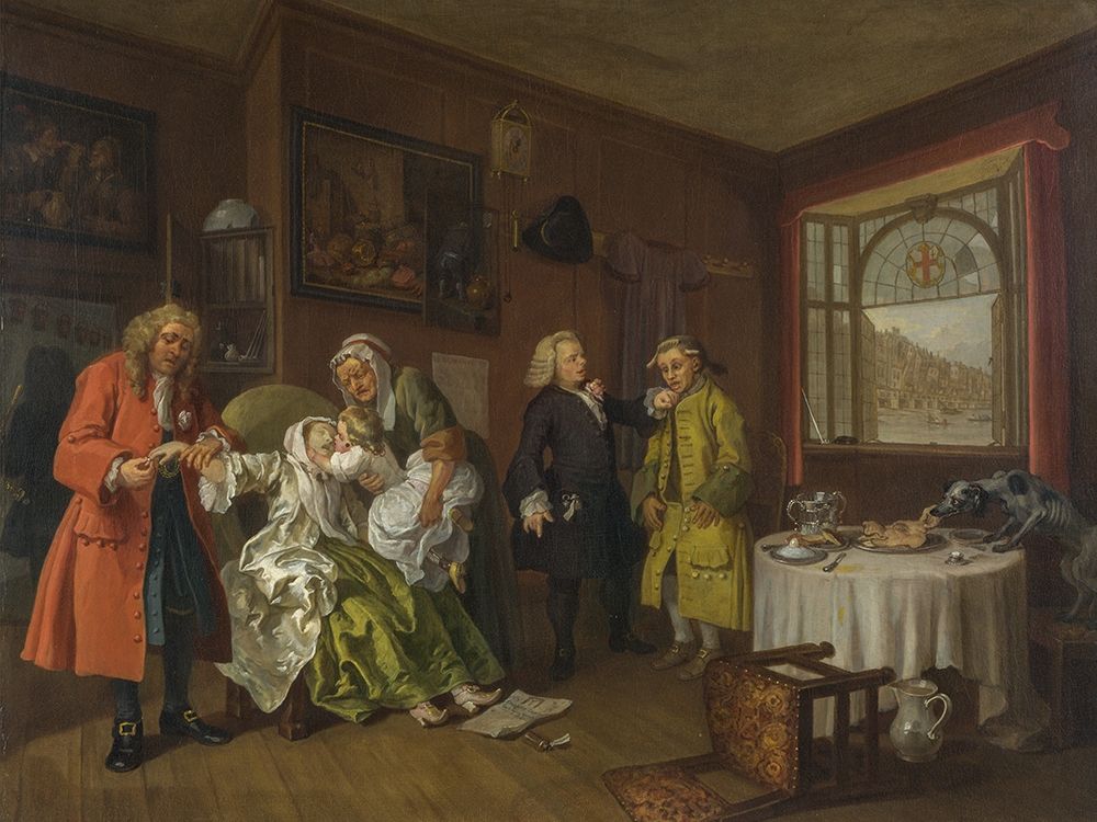 Marriage A la Mode 6 The Ladys Death art print by William Hogarth for $57.95 CAD