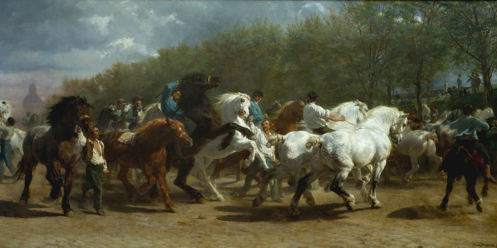 The Horse Fair art print by Rosa Bonheur for $57.95 CAD