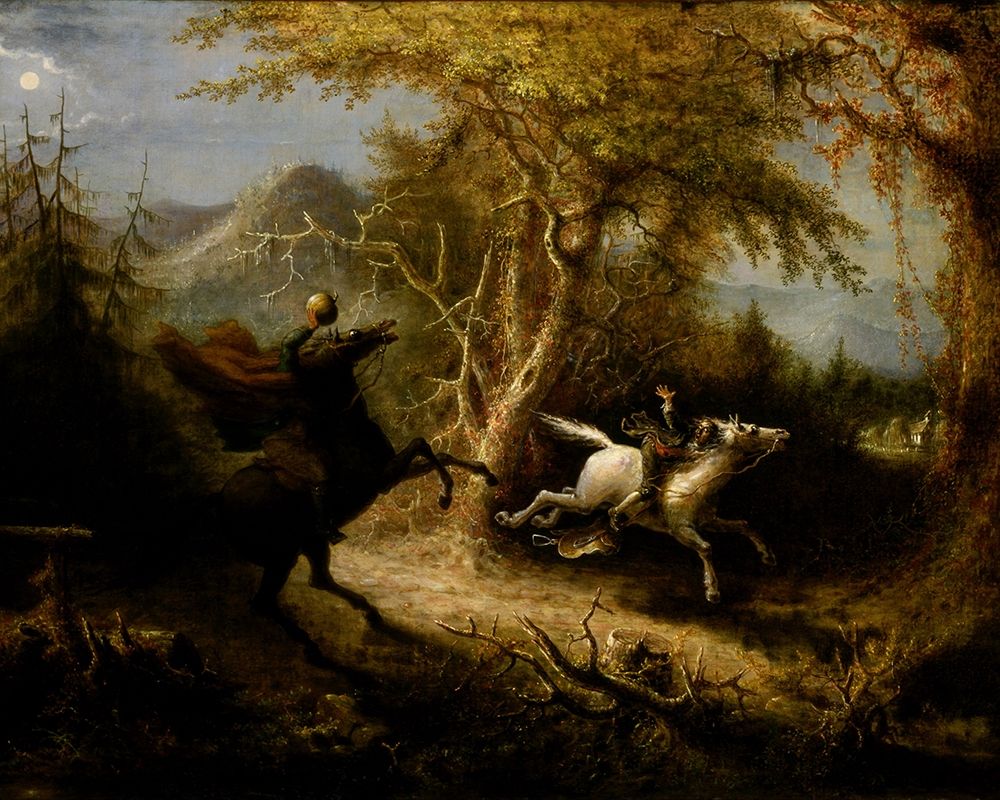 The Headless Horseman Pursuing Ichabod Crane art print by John Quidor for $57.95 CAD