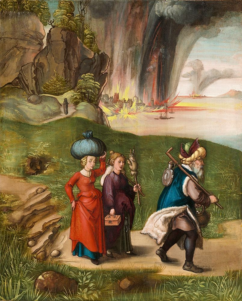 Lot and his Daughters 1496 art print by Albrecht Durer for $57.95 CAD