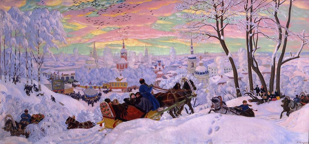 Shrovetide art print by Boris Kustodiev for $57.95 CAD