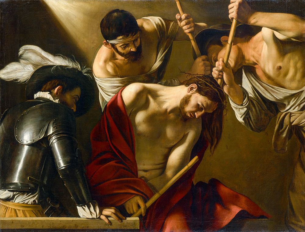 The Crowning with Thorns art print by Caravaggio for $57.95 CAD