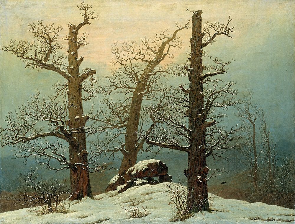 Cairn in Snow art print by Caspar David Friedrich for $57.95 CAD