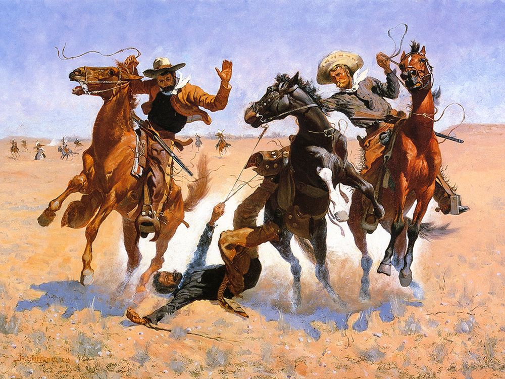 Aiding a Comrade art print by Frederic Remington for $57.95 CAD