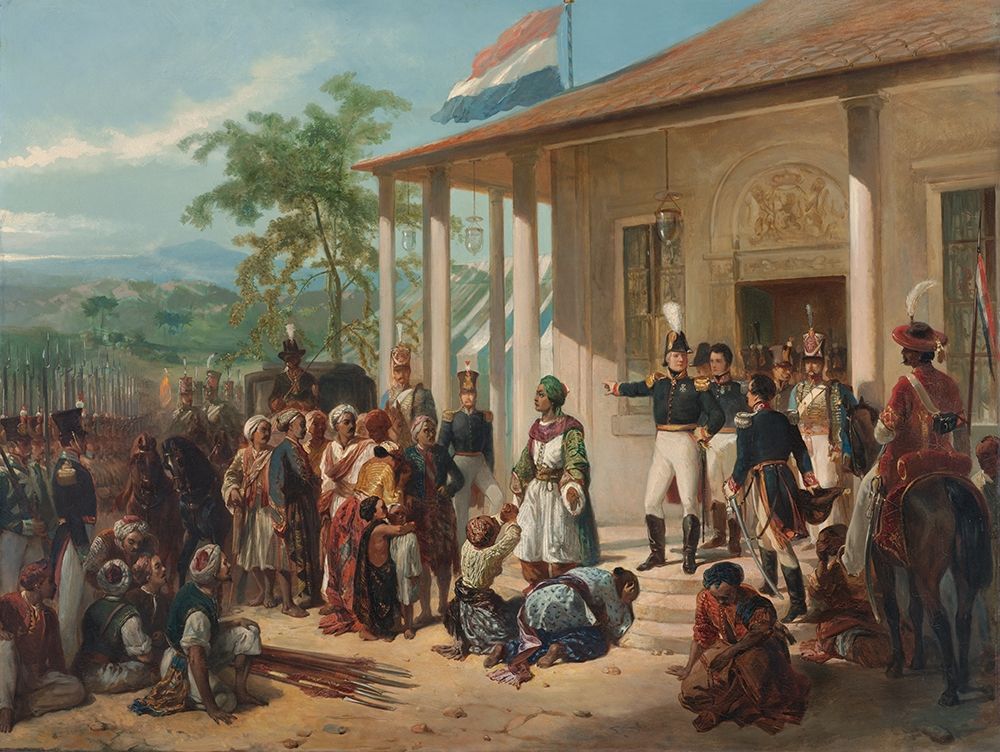 The Submission of Prince Dipo Negoro to General De Kock art print by Nicolaas Pieneman for $57.95 CAD