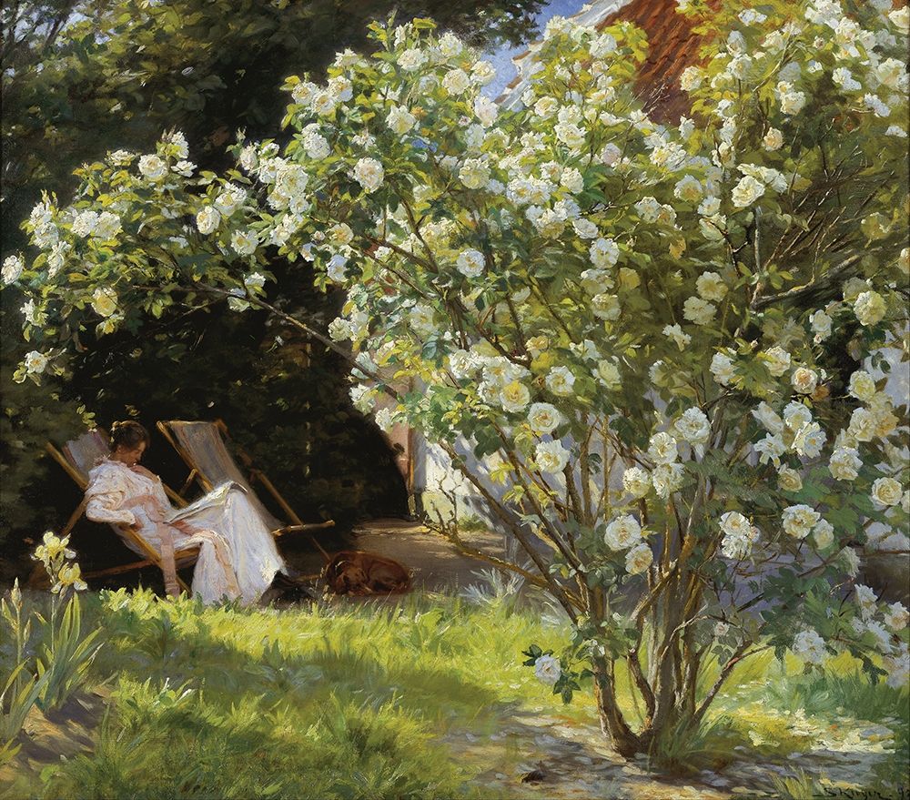 Roses art print by Peder Severin Kroyer for $57.95 CAD