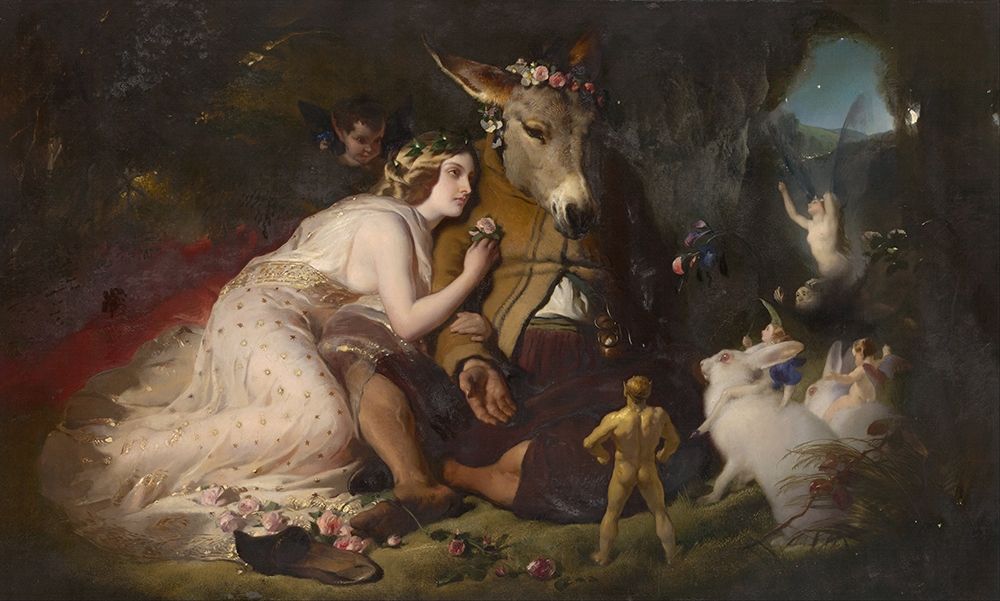 Scene from A Midsummer Nights Dream art print by Edwin Landseer for $57.95 CAD