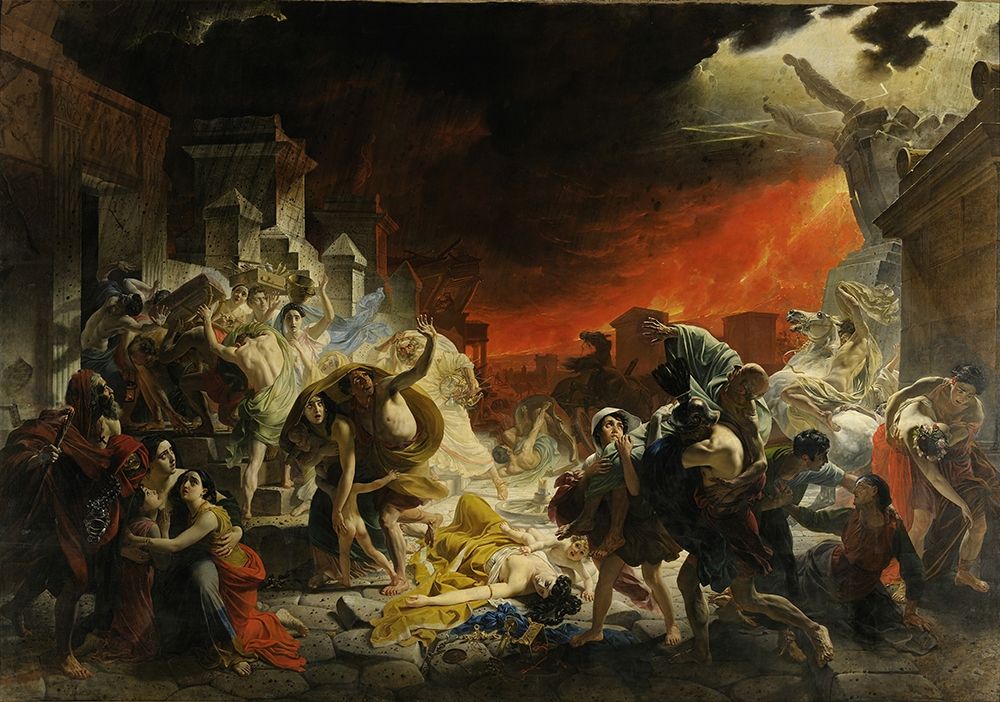 The Last Day of Pompeii art print by Karl Bryullov for $57.95 CAD