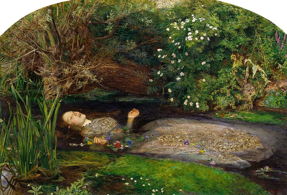 Ophelia art print by John Everett Millais for $57.95 CAD