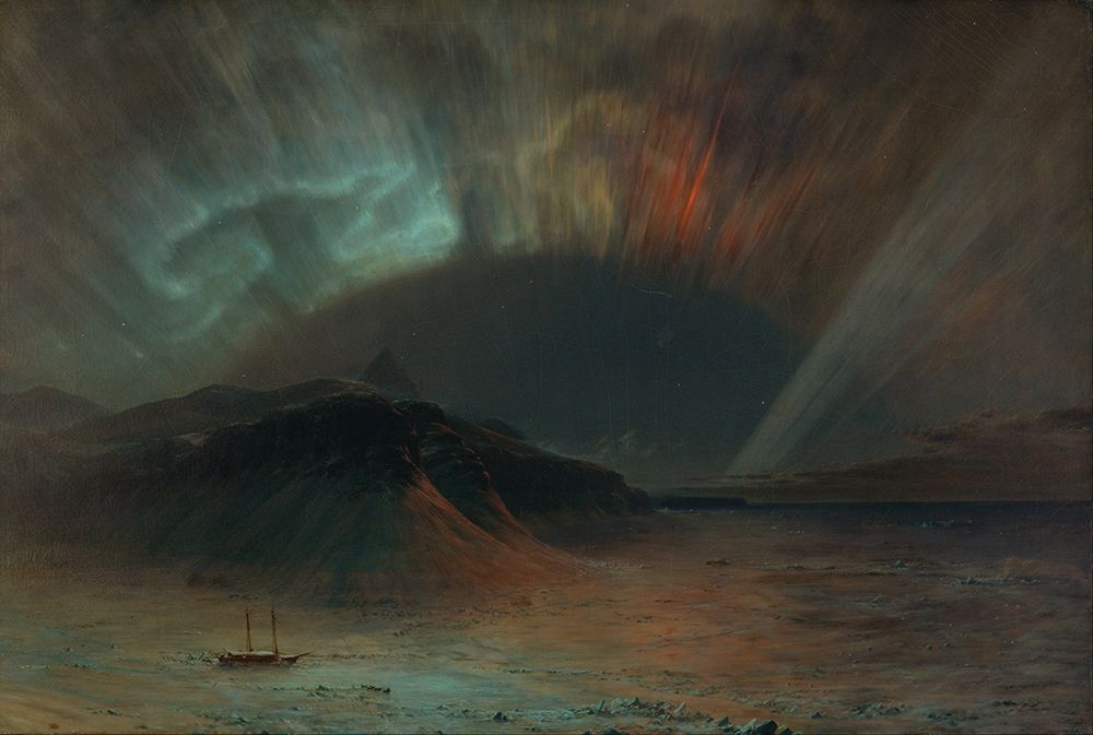Aurora Borealis art print by Frederic Edwin Church for $57.95 CAD