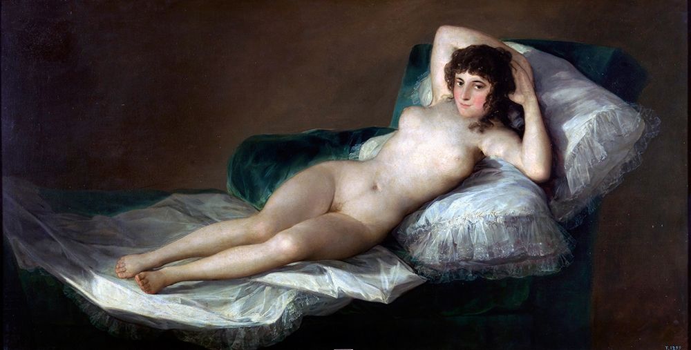 The Maja Nude ca 1797 art print by Francisco Goya for $57.95 CAD