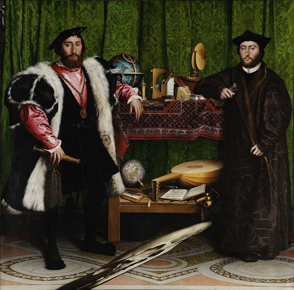 The Ambassadors 1533 art print by Hans Holbein the Younger for $57.95 CAD