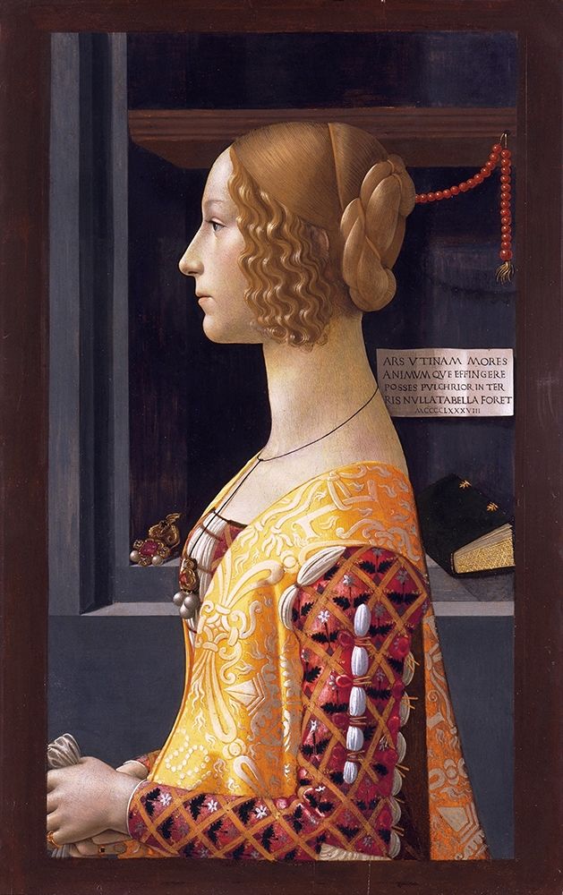 Portrait of Giovanna Tornabuoni art print by Domenico Ghirlandaio for $57.95 CAD