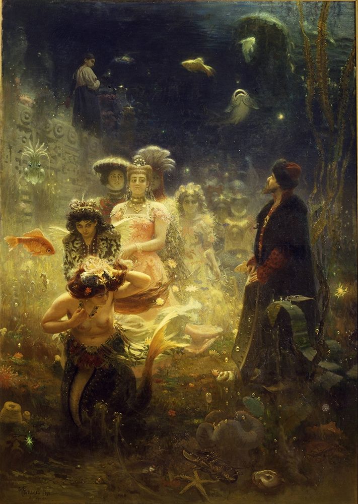 Sadko in the Underwater Kingdom art print by Ilya Repin for $57.95 CAD