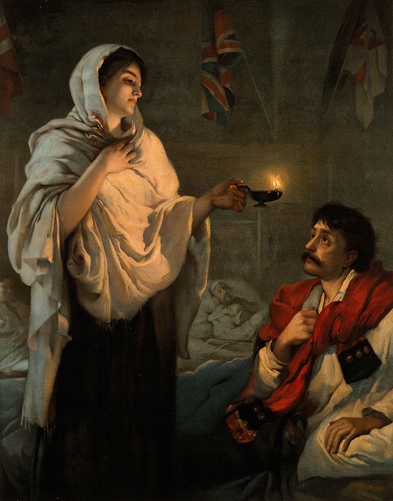 The Lady with the Lamp, Florence Nightingale art print by Henrietta Rae for $57.95 CAD