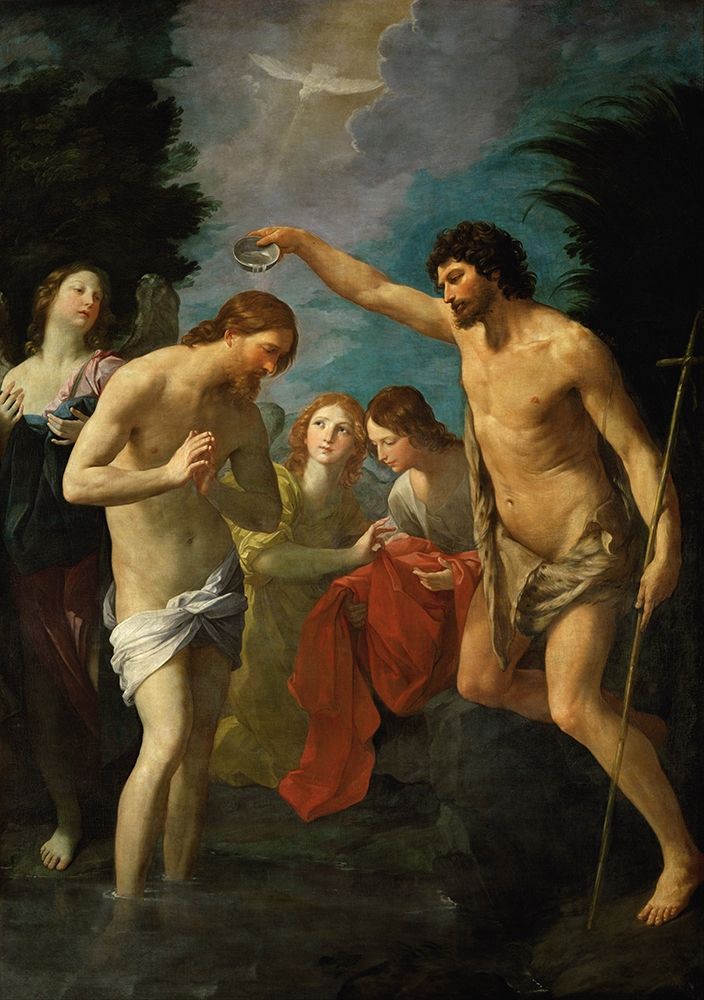 The Baptism of Christ art print by Guido Reni for $57.95 CAD