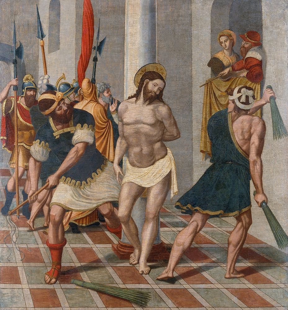 Flagellation of Christ art print by Pere Serafí for $57.95 CAD