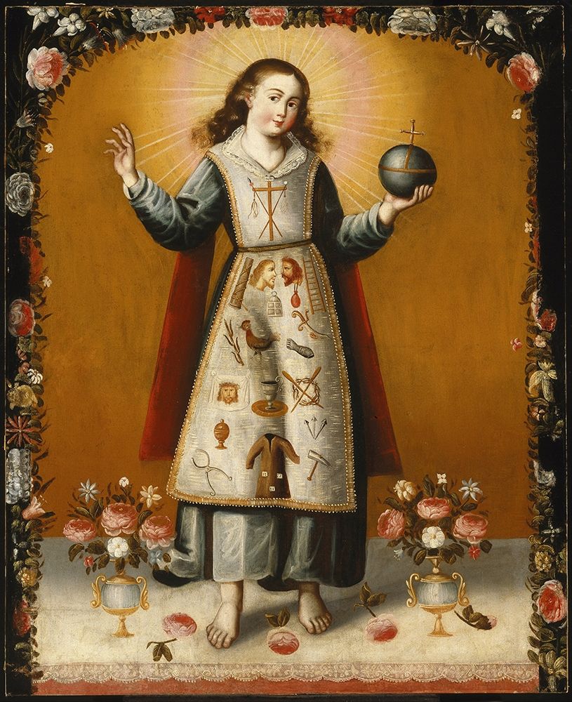 Christ Child with Passion Symbols art print by Unknown for $57.95 CAD