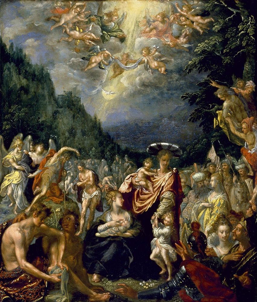 Baptism of Christ art print by Pieter Isaacsz for $57.95 CAD
