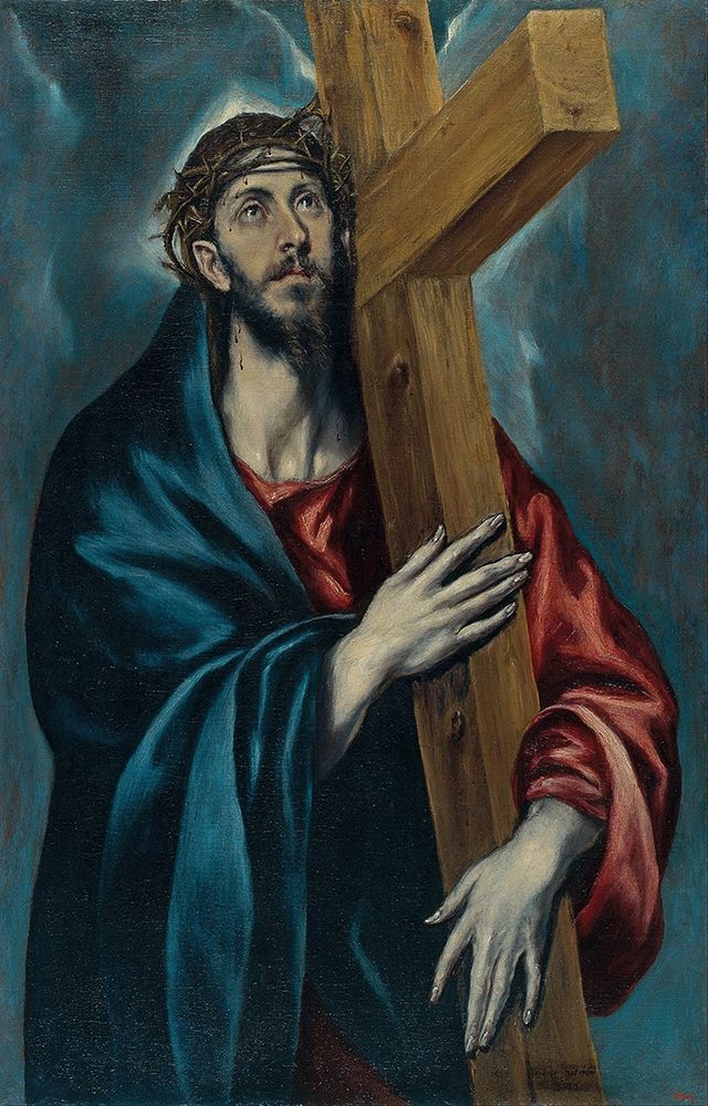 Christ Carrying the Cross ca 1600 art print by El Greco for $57.95 CAD