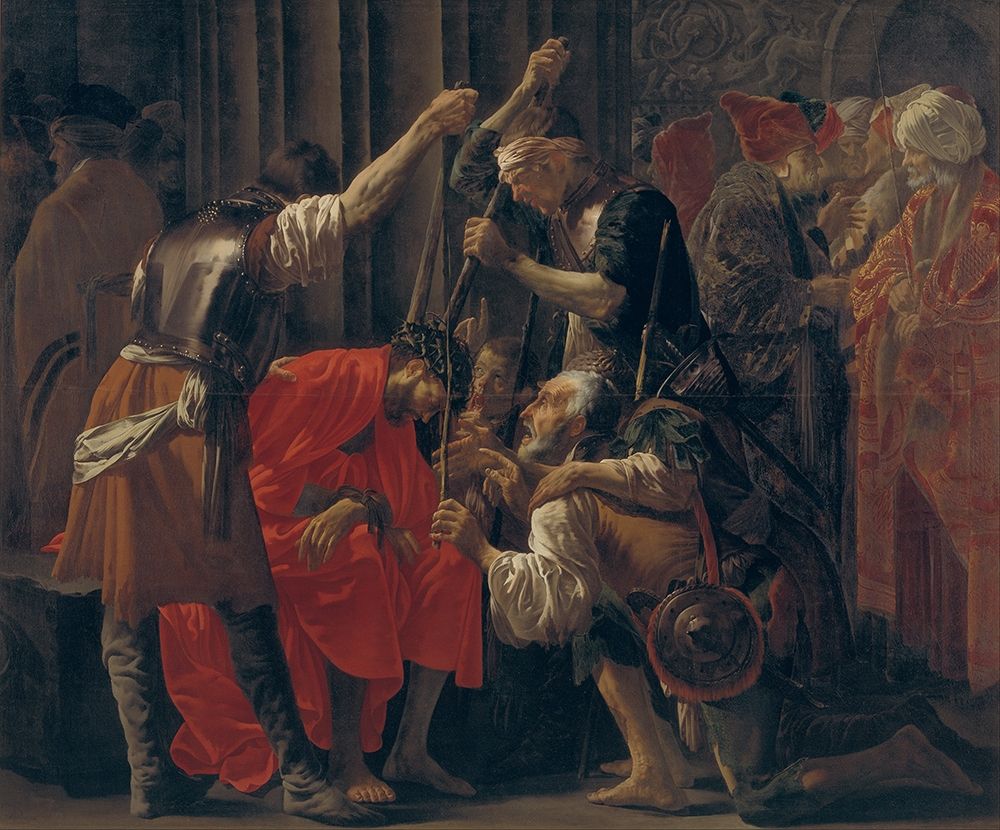 Christ Crowned with Thorns art print by Hendrick ter Brugghen for $57.95 CAD