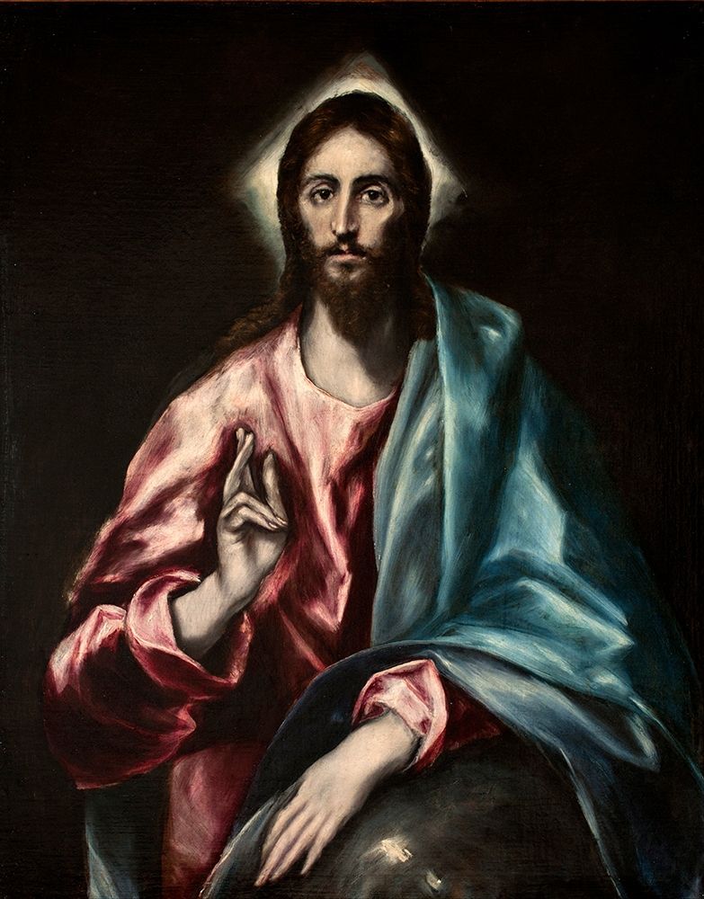 Christ as Saviour ca 1610 art print by El Greco for $57.95 CAD