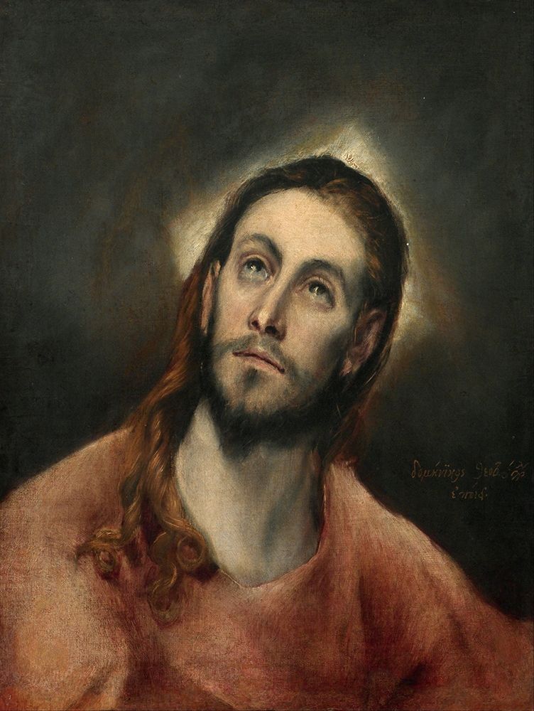 Christ in Prayer ca 1595 art print by El Greco for $57.95 CAD