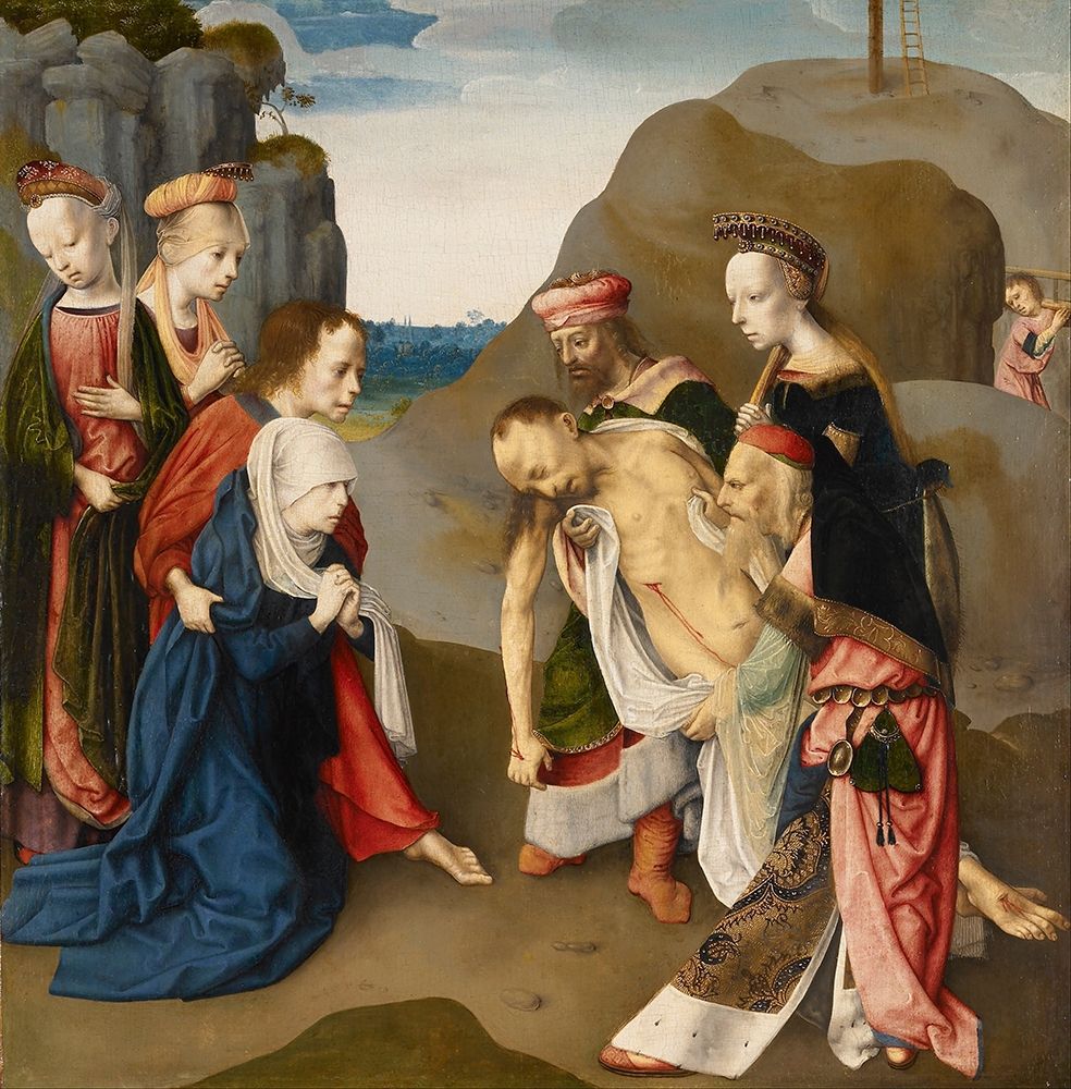Lamentation over the Dead Christ art print by Master of the Virgo inter Virgines for $57.95 CAD