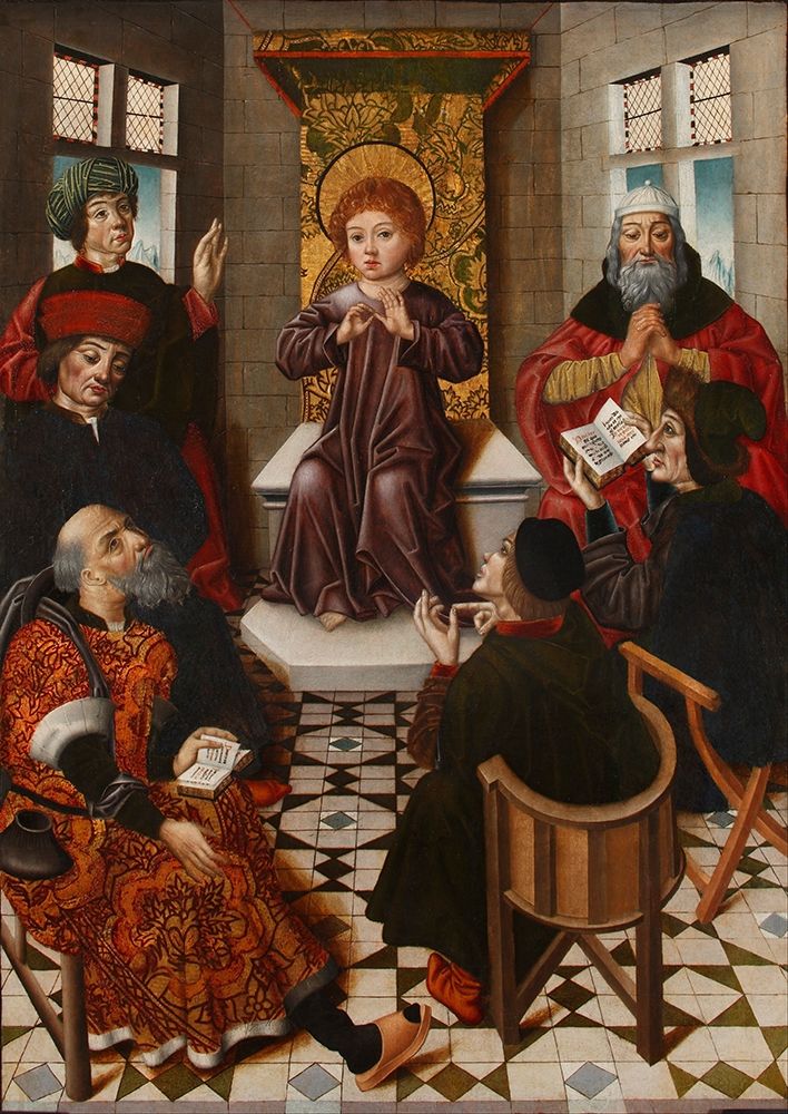 Christ child among doctors art print by Diego de la Cruz for $57.95 CAD