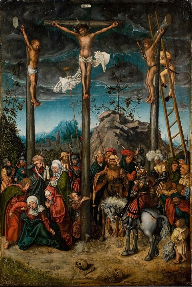 The Crucifixion art print by Lucas Cranach the Elder for $57.95 CAD