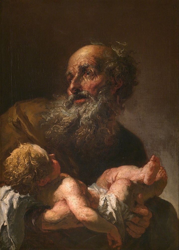 Simeon with Infant Jesus art print by Petr Brandl for $57.95 CAD