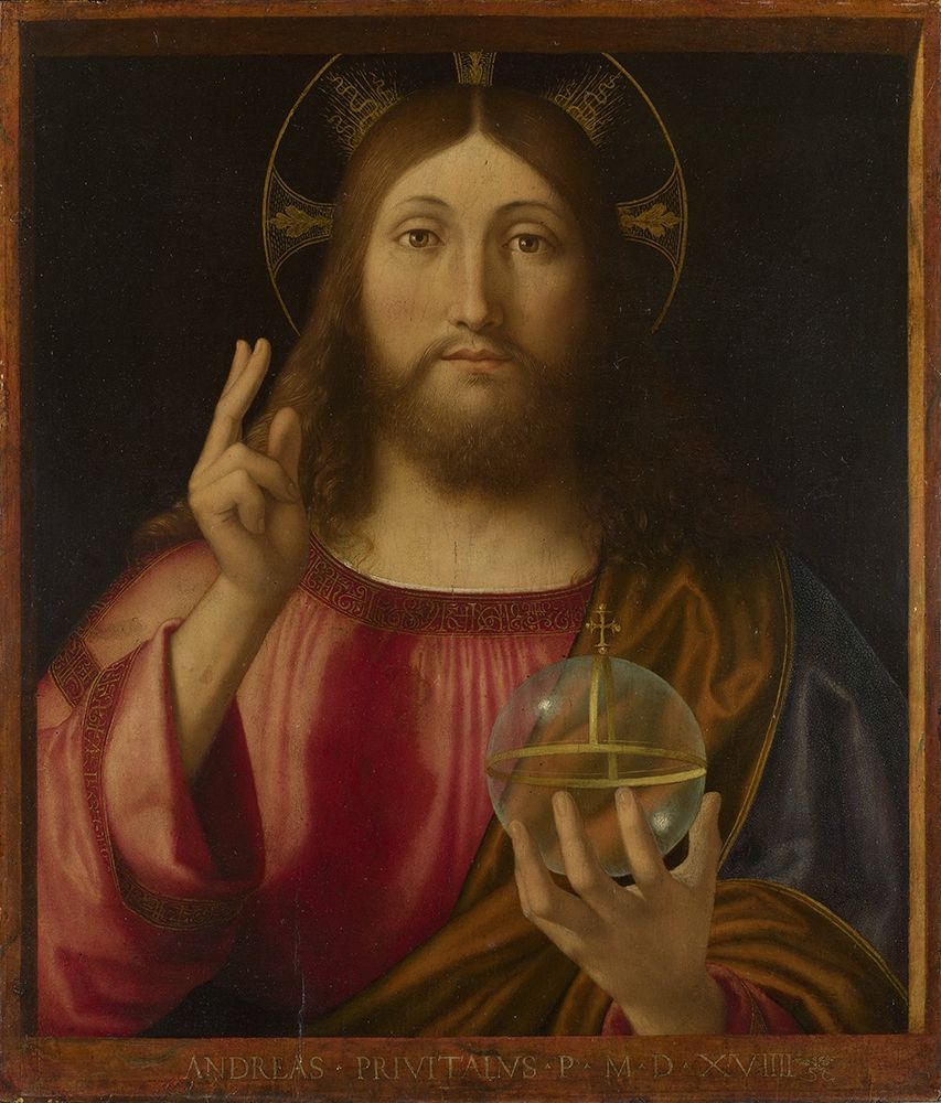 Salvator Mundi art print by Andrea Previtali for $57.95 CAD