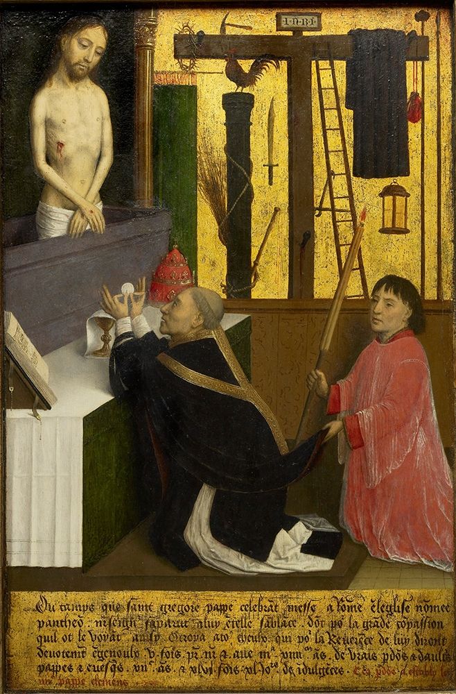 The Mass of St. Gregory art print by Simon Marmion for $57.95 CAD