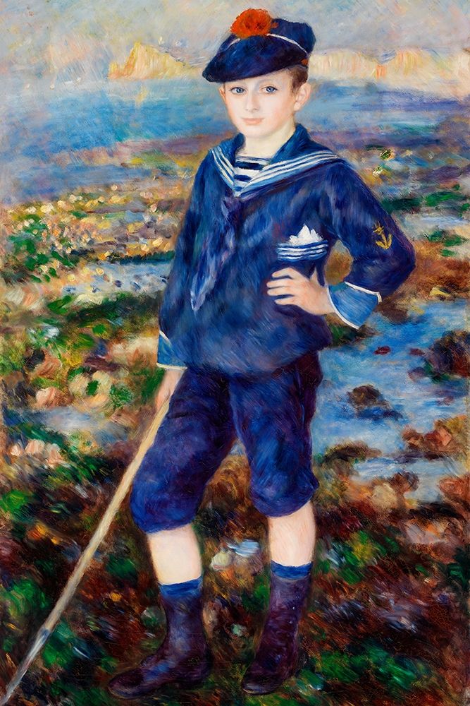 Sailor Boy Portrait of Robert Nunes 1883 art print by Pierre-Auguste Renoir for $57.95 CAD