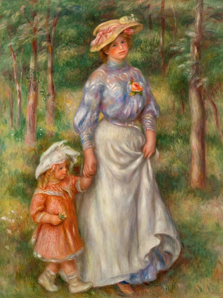 Promenade 1906 art print by Pierre-Auguste Renoir for $57.95 CAD