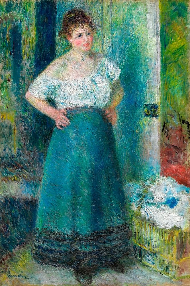 The Laundress 1879 art print by Pierre-Auguste Renoir for $57.95 CAD