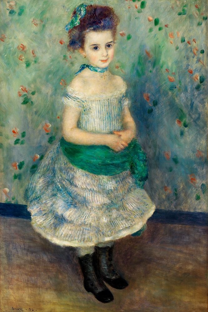 Portrait of Jeanne Durand-Ruel 1876 art print by Pierre-Auguste Renoir for $57.95 CAD