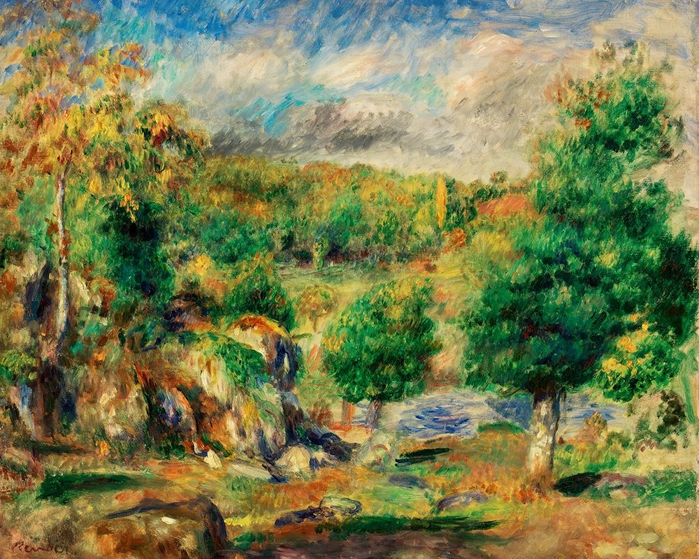 Chestnut Trees, Pont-Aven 1892 art print by Pierre-Auguste Renoir for $57.95 CAD