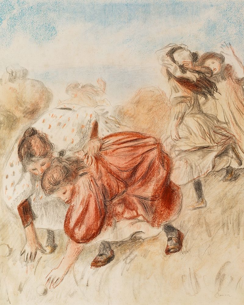 Children Playing Ball 1900 art print by Pierre-Auguste Renoir for $57.95 CAD