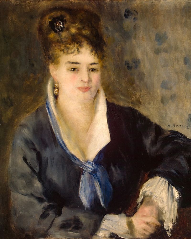 Woman in Black art print by Pierre-Auguste Renoir for $57.95 CAD