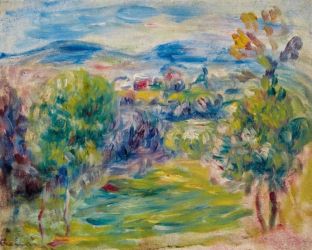 Renoirs house at Cagnes-sur-Mer art print by Pierre-Auguste Renoir for $57.95 CAD