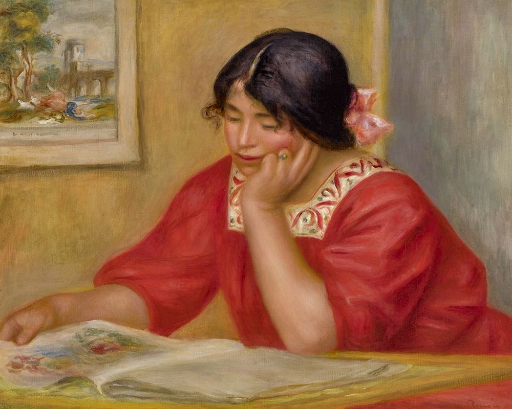 Léontine lisant art print by Pierre-Auguste Renoir for $57.95 CAD