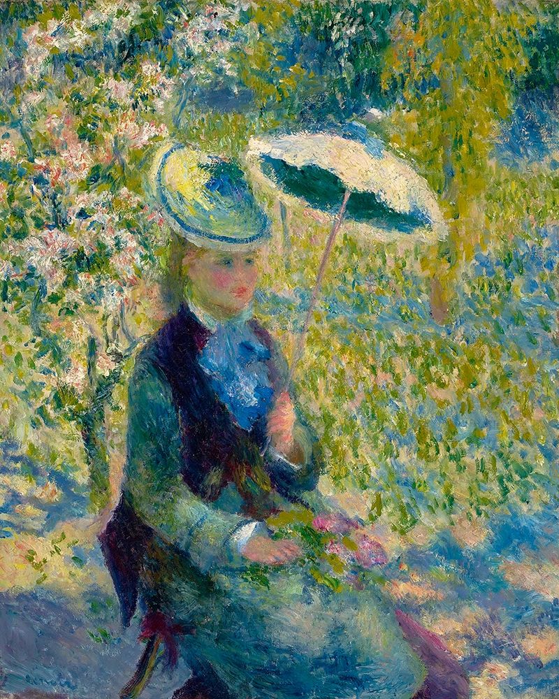 The parasol art print by Pierre-Auguste Renoir for $57.95 CAD