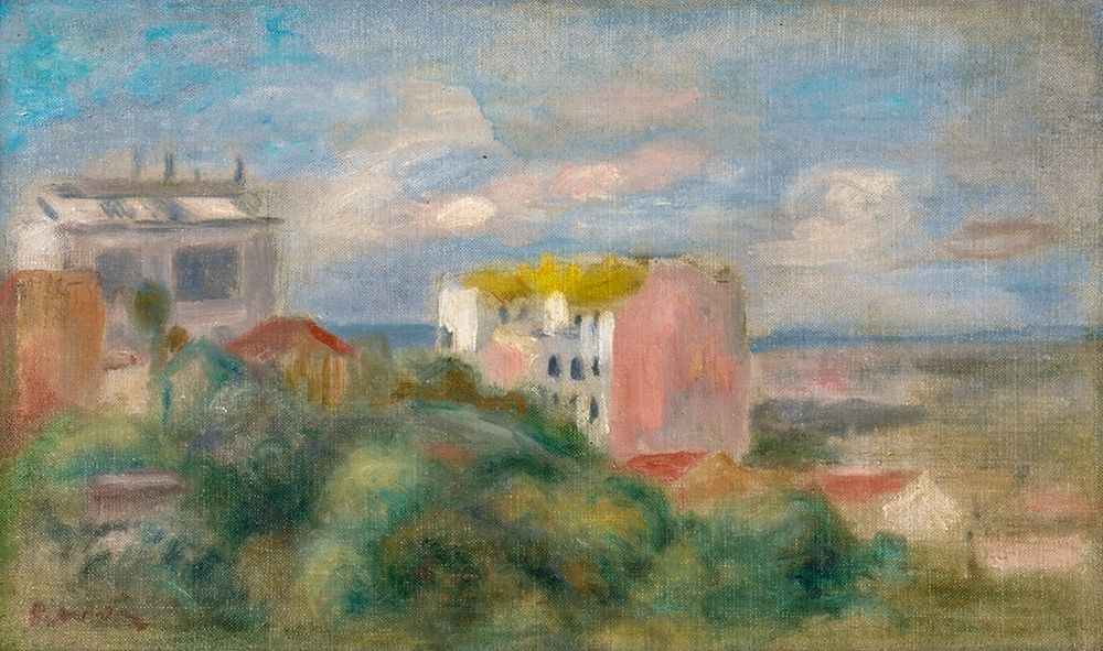 View of Montmartre art print by Pierre-Auguste Renoir for $57.95 CAD