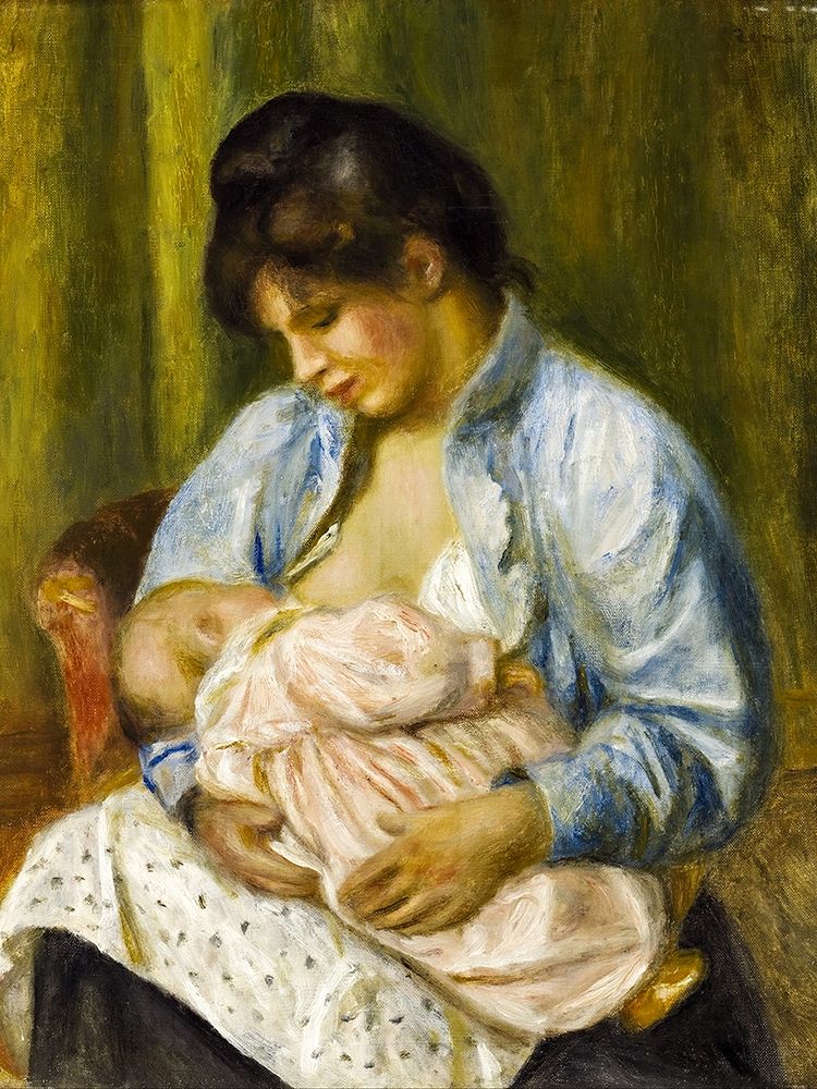 A Woman Nursing a Child art print by Pierre-Auguste Renoir for $57.95 CAD