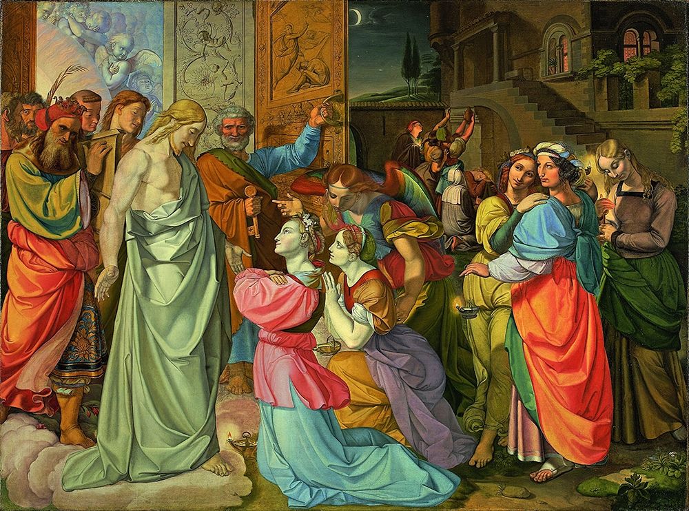 The Parable of Wise and Foolish Virgins art print by Peter von Cornelius for $57.95 CAD