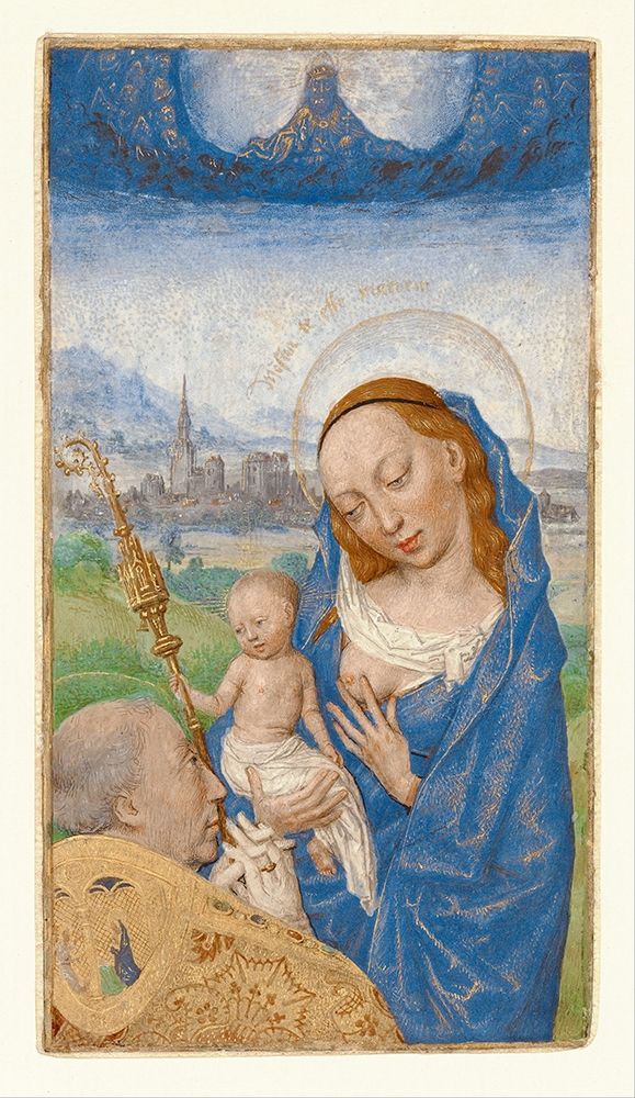 Saint Bernards Vision of the Virgin and Child art print by Simon Marmion for $57.95 CAD