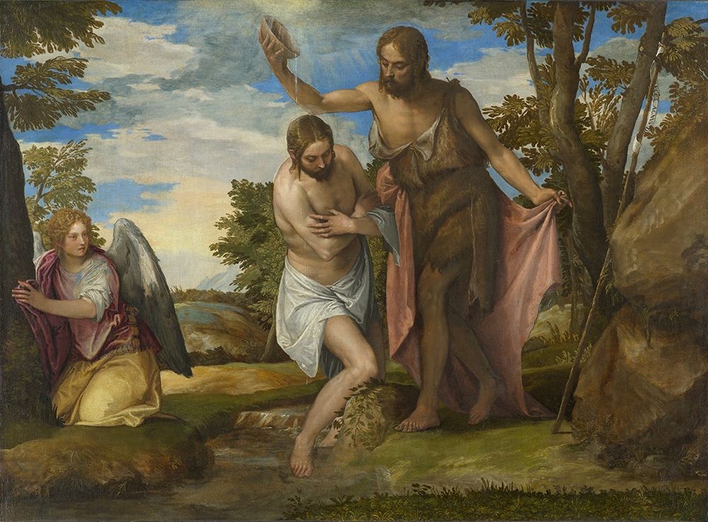 The Baptism of Christ art print by Veronese for $57.95 CAD